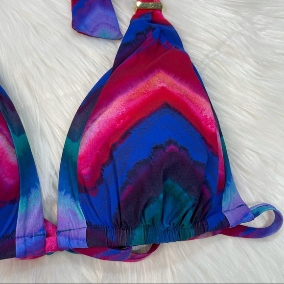 NWOT La Blanca Sliding Halter Triangle Bikini Top - Picture 5 of 10